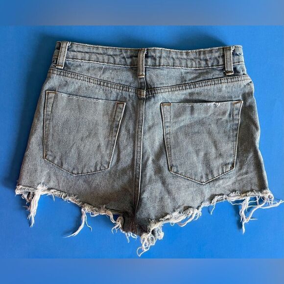 Signature8 cut off denim shorty shorts. - Picture 3 of 3